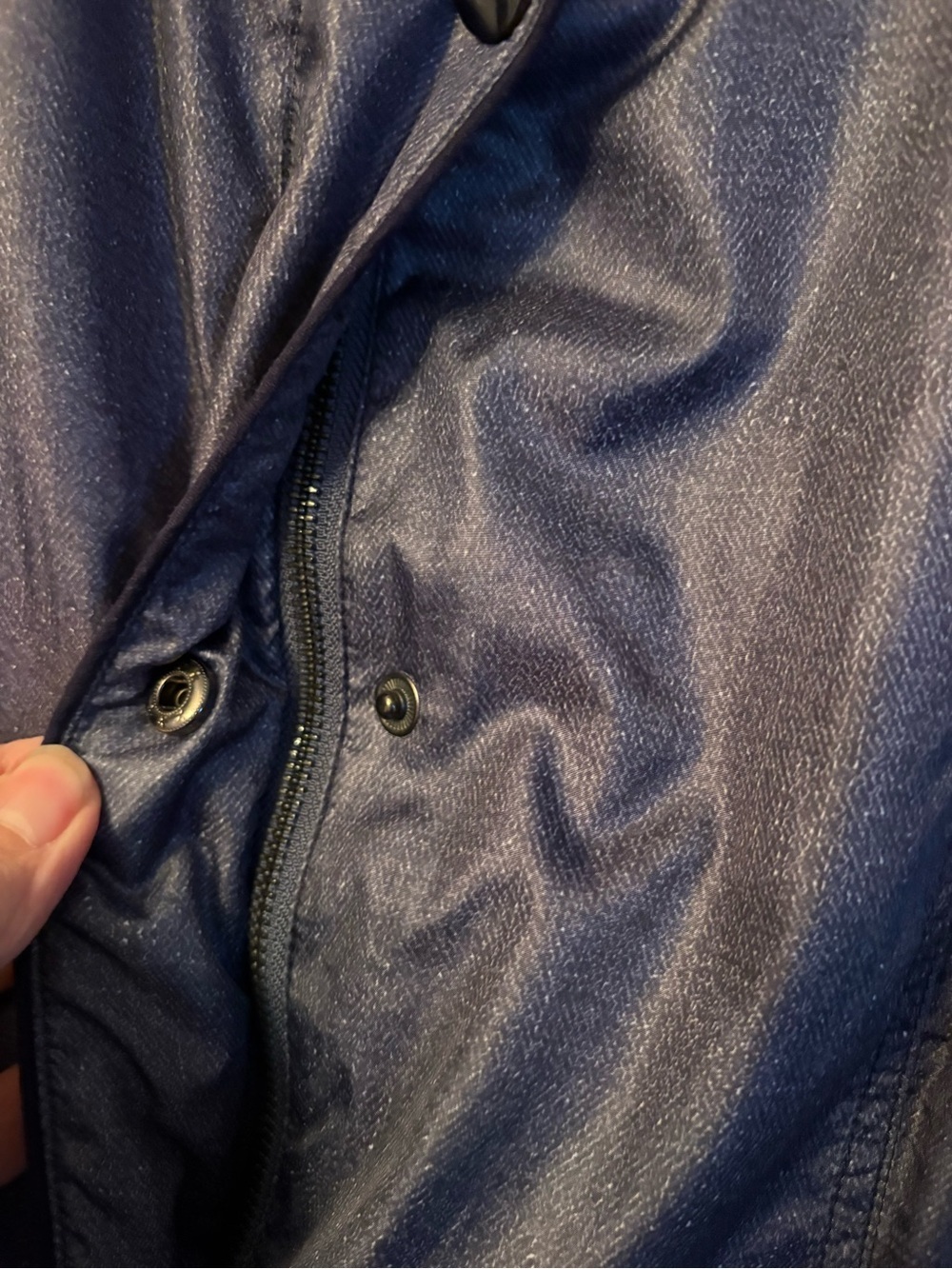 Tristan Navy Shimmer Utility Jacket - Picture 8 of 11